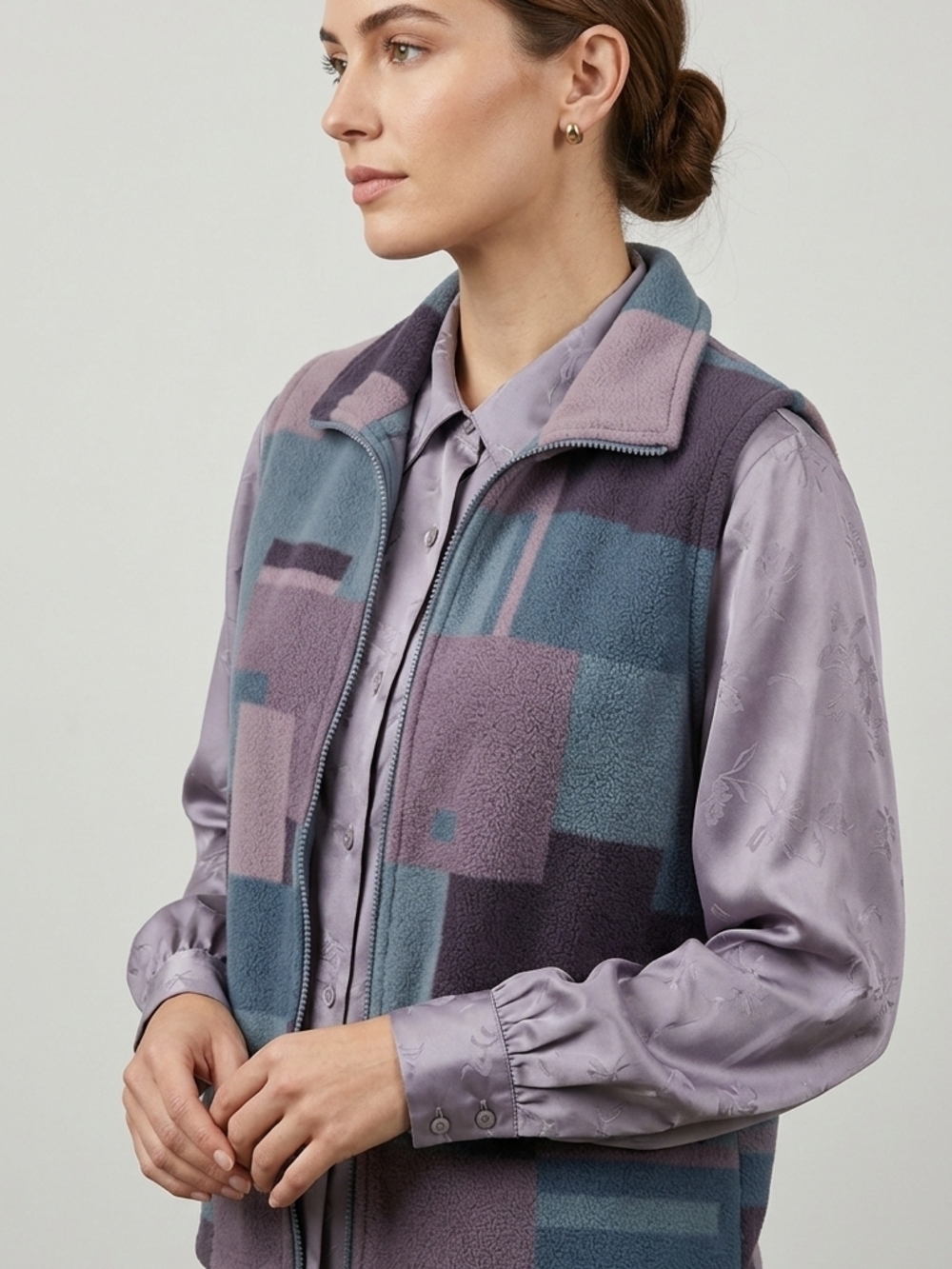 NWOT BACKS Heritage Transition Set: Geometric Fleece & Silk Jacquard - Size 12